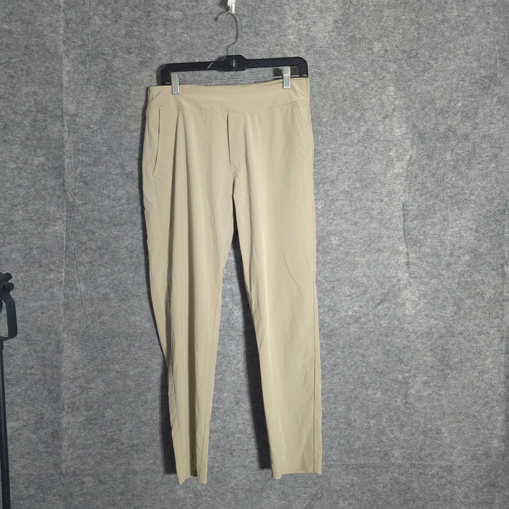 FootJoy Golf Pants Men Sz M Khaki Performance Stretch Tapered Lightweight Solid